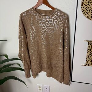 🐆 Sparkle & Shine Animal Print Sweater